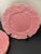 Pink Vintage 1980s Bordallo Pinheiro “Ingrid Pink” Floral Embossed Plates- Set of 4 For Sale - Image 8 of 11