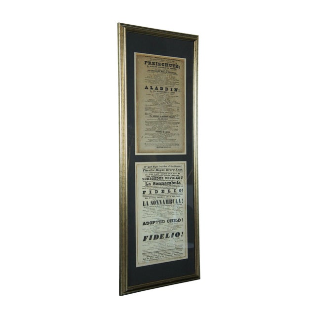 English Antique 1825 & 1837 Theatre Royal Covent Garden Drury Lane Flyer Promo Ads For Sale - Image 3 of 12