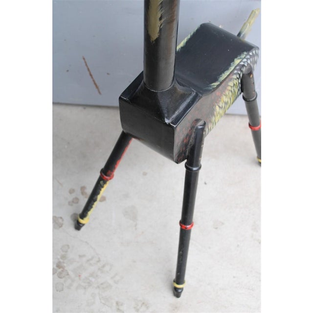 Giraffe Coat Hanger for Children's Bedroom in Lacquered Wood, 1960s For Sale - Image 11 of 14