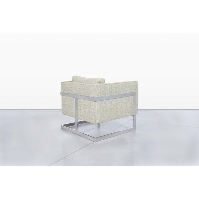 Vintage Oversized Chrome Lounge Chairs by Milo Baughman for Thayer Coggin For Sale - Image 11 of 13