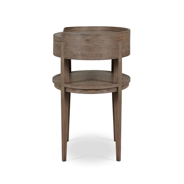 Scandinavian Oval Side Table in Birch Finish For Sale - Image 4 of 9