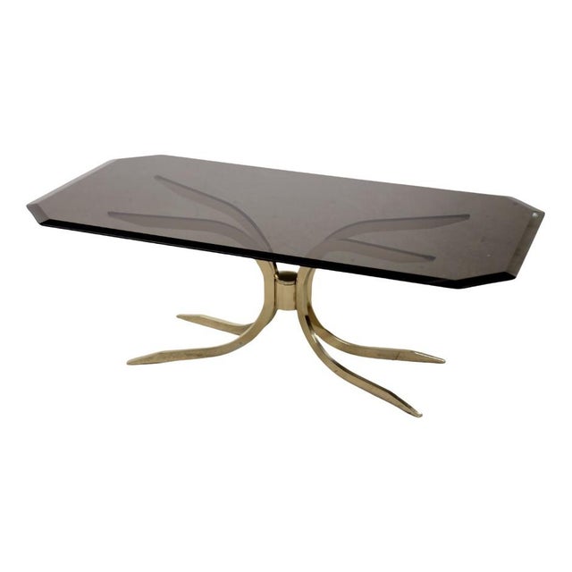 Vintage Regency Coffee Table With Glass Top, 1970s For Sale - Image 15 of 15