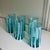 Glass Riviera Blue Striped Italian Murano Glass Tumbler Glasses With Scalloped Rim Set of 6 For Sale - Image 7 of 10