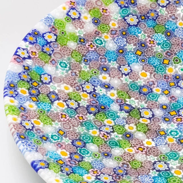 Contemporary Murano Glass Millefiori Plate by Ercole Moretti For Sale - Image 3 of 4