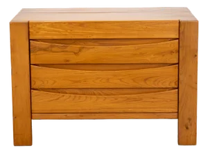 Elm Chest of Drawers from Maison Regain, 1980s