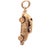 Mid 20th Century Vintage 14k Yellow Gold Vw Beetle Car Charm Pendant For Sale - Image 5 of 7