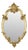 French Baroque Gold-Leaf Gilded Mirror with Crest, 1960s For Sale