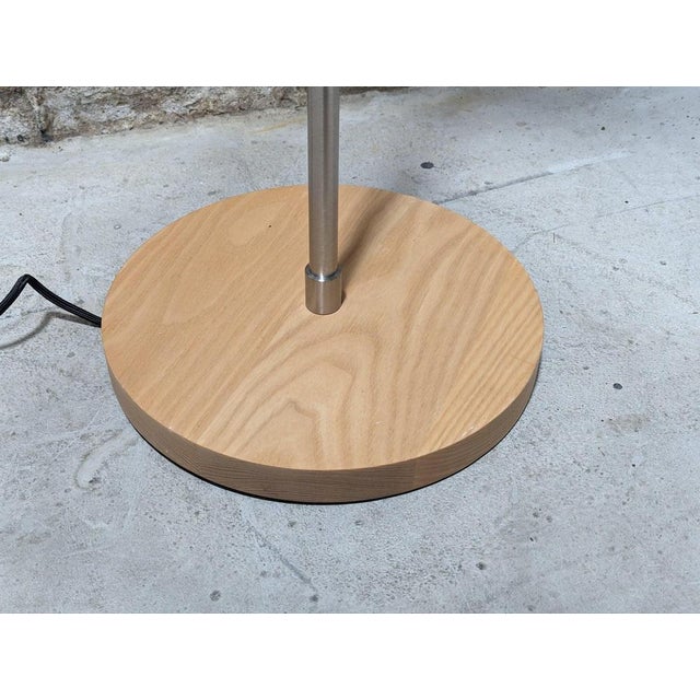 Wood Vintage Neutral Floor Lamp For Sale - Image 7 of 10