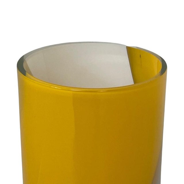 Glass Glass Vase by Jaroslav Svoboda for Škrdlovice Glass Works, Czech Republic For Sale - Image 7 of 10