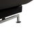 Leather Chrome Corner Sofa in Black with Manual Function by Brühl Moule For Sale - Image 13 of 18