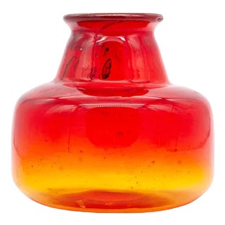 Glass Vase by Erik Höglund for Boda, Sweden, 1950s For Sale