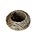 Large Handwoven Rattan Reed Basket Bi Cone For Sale - Image 10 of 12