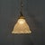 Small Pressed Glass Pendant Lamp with Chain and Ceiling Rose from Holophane, 1930s For Sale - Image 6 of 18