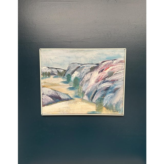 K. Svanvik, Valleys, 1950s, Oil Painting on Canvas, Framed For Sale - Image 5 of 13