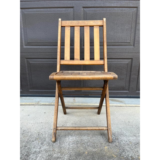 Folding Wood Chair スタンダード Wood Slatted Folding Chair – Advanced Stanchions
