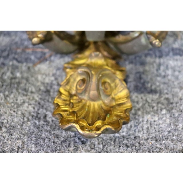 1930s Pair of 1930s French Louis XV Style Candle Sconces For Sale - Image 5 of 7