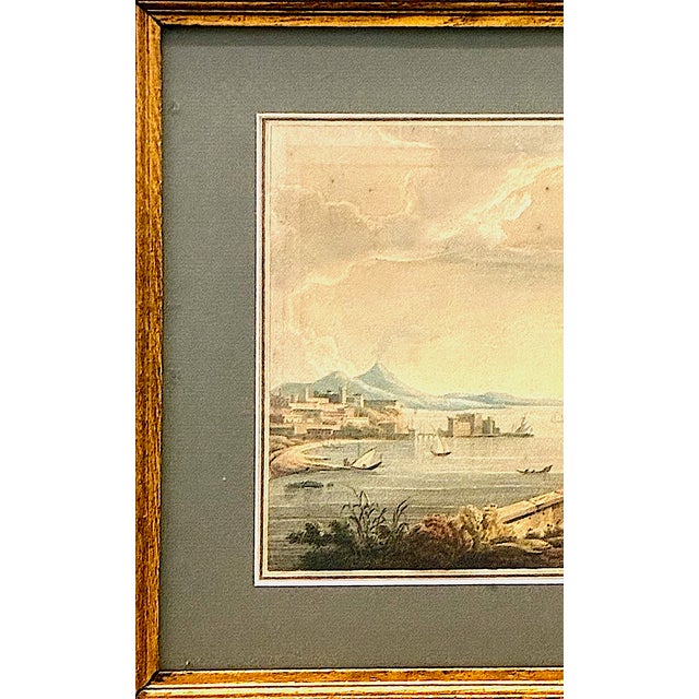 English Early 19th-Century View of the Bay of Naples and Mt. Vesuvius For Sale - Image 3 of 13
