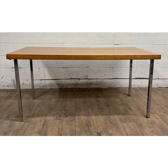 Vintage Danish Scandinavian Style MCM Dining Table Desk Console For Sale - Image 10 of 14