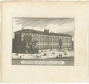M. De Bruyn, Illustration of Palazzo Borghese, Rome, 1779, Print