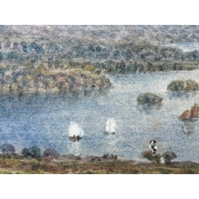 Wood Dated 1903 Painting of Windermere Orrest Head Lake District Follower Harry Sutton Palmer For Sale - Image 7 of 12