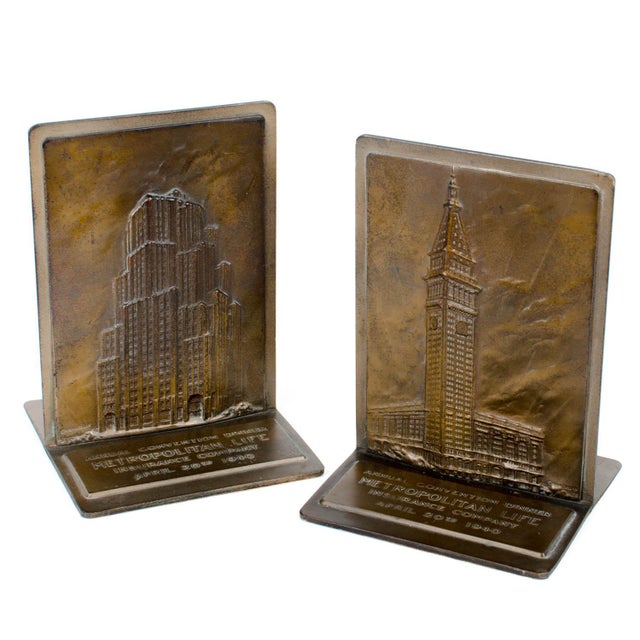 1940 Met Life New York City Bookends A Pair Chairish