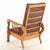 1910s S.A. Cook Upholstered Oak Recliner Chair With Carved Lion Head and Scrollwork For Sale In Cincinnati - Image 6 of 10