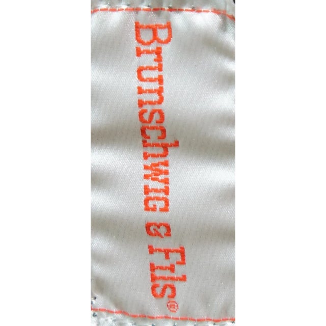 2 Brunschwig Fils French Louis XVI Library Club Modern Fauteuil Arm Chairs For Sale - Image 4 of 13