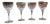 Crystal Stemmed Bolero Model Glasses from Daum, Set of 4 For Sale
