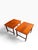 DUX Pair of Folke Ohlsson for Dux Teak Surfboard End Tables | Swedish Mid-Century Modern | Upturned Edges | C. 1960s For Sale - Image 4 of 18