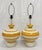 Ceramic A Pair of Vintage 1960s Striped Ceramic Table Lamps by Remains Lighting For Sale - Image 7 of 18