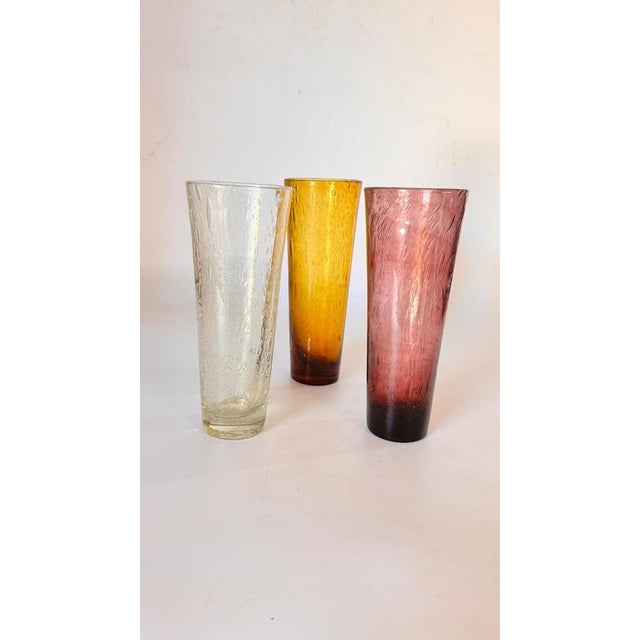 Cocktail Glasses from Biot, 1970, Set of 3 For Sale - Image 5 of 11