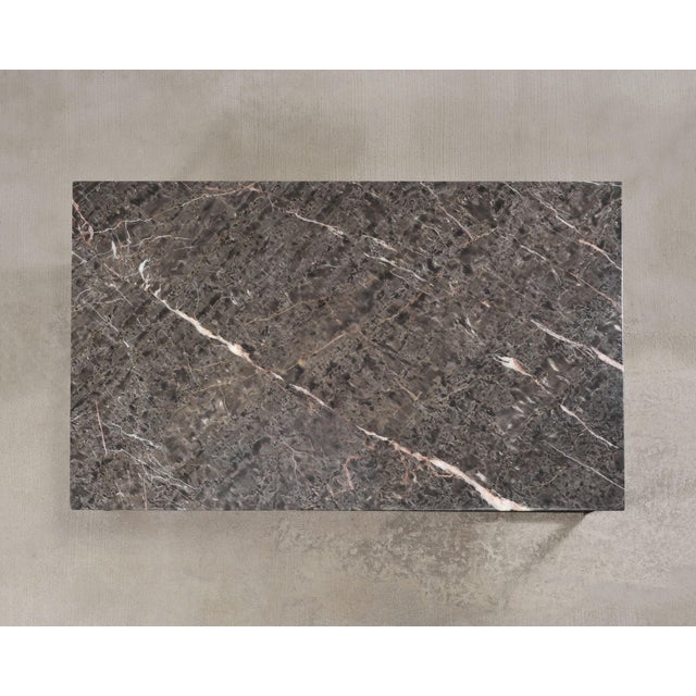 Camerich Element Marble and Steel Coffee Cocktail Table 4 Ft For Sale - Image 4 of 18