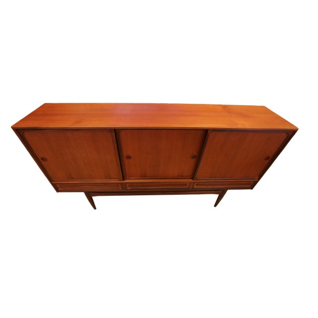 Danish Sideboard in Teak and Walnut with Sliding Doors, 1960s For Sale - Image 11 of 18