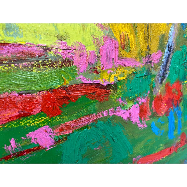 Impressionistic Landscape Original Oil Painting For Sale - Image 12 of 12