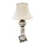 1930s Victorian Hand Painted Floral Roseart Shade Banquet Lamp 35in For Sale