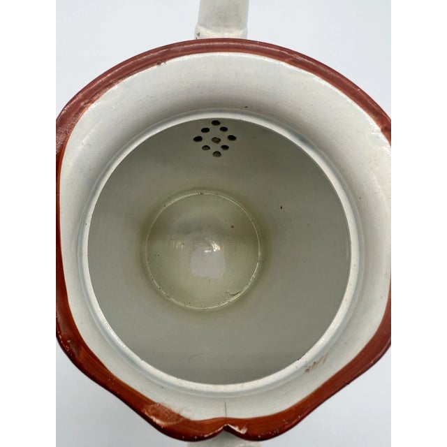 Early 19th Century Antique King's Rose Decorated Pearlware Tea Pot, Circa 1800 For Sale - Image 5 of 12