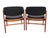Wood Vintage Mid Century Eck-Adams Walnut Armchairs - a Pair For Sale - Image 7 of 12