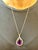 65 Carat Amethyst & 8.5 ct Diamond Pendant Necklace 14 Karat White Gold + Chain For Sale - Image 12 of 18