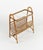 Mid-Century Bamboo, Rattan and Glass Side Table with Magazine Rack, Italy, 1960s For Sale - Image 4 of 18