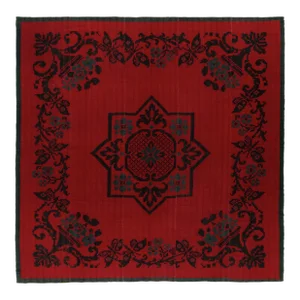 Late 18th Century Antique Turkish Kilim Rug in Red & Black Transitional Style by Rug & Kilim