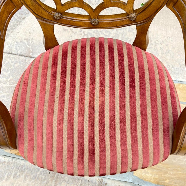 Wood Vintage Mid Century Edinburgh Oak Finish Arm Chair For Sale - Image 7 of 9