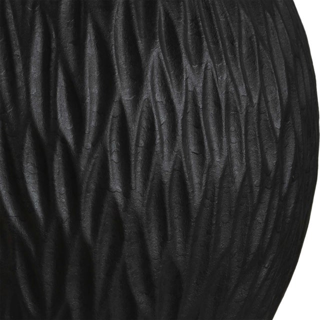 Metal Levee Satin Black Table Lamp For Sale - Image 7 of 7