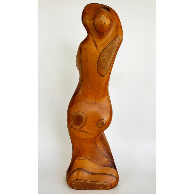 Brown Large Robert Hardgrove Abstract Organic Wood Sculpture For Sale - Image 8 of 12
