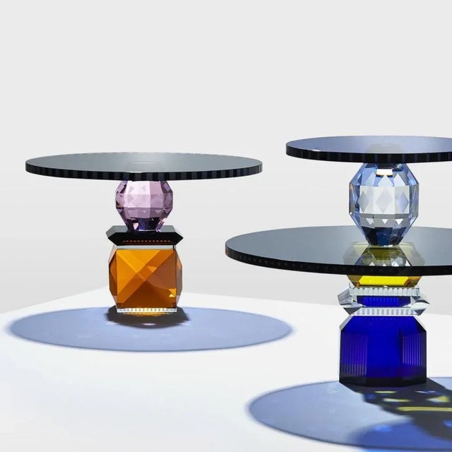 Circular Crystal Tray For Sale - Image 4 of 8