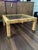 1970s Vintage Wicker & Brass Coffee Table With New Glass Top For Sale - Image 5 of 5