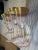 Early 20th Century Gold Rim Pink Glass Cordial Stemmed Glasses - Set of 4 For Sale In West Palm - Image 6 of 7