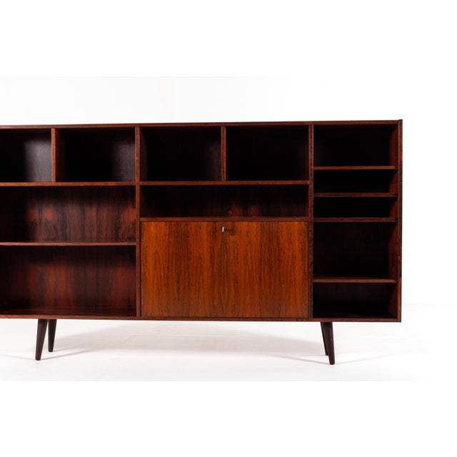 Brown Mid-Century Danish Rosewood Bookcase from Farsø Møbelfabrik, 1960s For Sale - Image 8 of 12