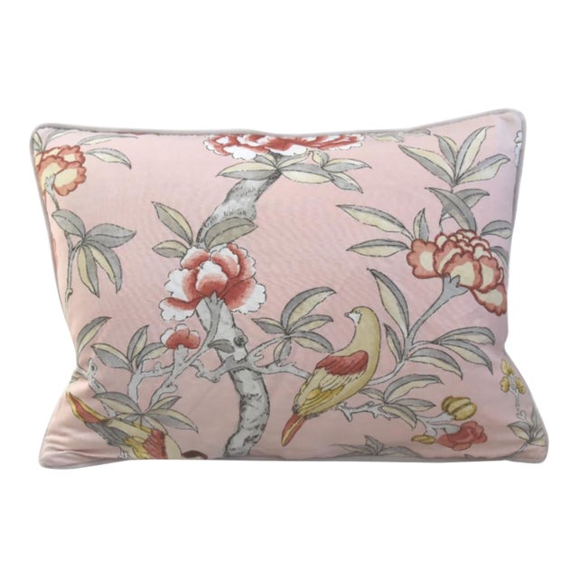 Thibaut Floral& Birds Giselle Botanical Feather/Down Pillow For Sale