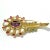 Not Yet Made - Made To Order Bochic “Orient” Amethyst, Topaz, Pearl & Ruby Brooch Set in 18k Gold & Silver For Sale - Image 5 of 5