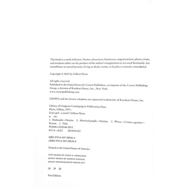 "Gone Girl" 2012 Flynn, Gillian For Sale In New York - Image 6 of 6